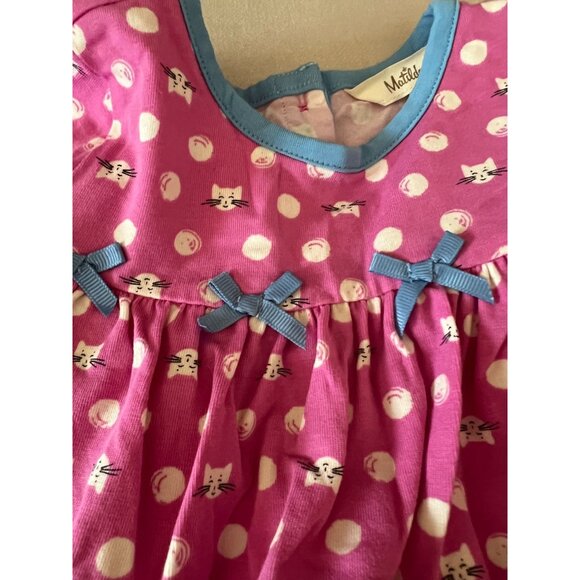 Matilda Jane Joyful Joyful Dress Make Believe Kitty Cats Size 12-18 Months Very - Picture 4 of 5